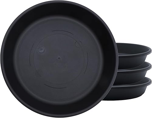 Miniatura 49 de The HC Companies Platillos para macetas – Plato de plástico para plantas para exteriores e interiores – Bandejas de macetas de diseño tradicional