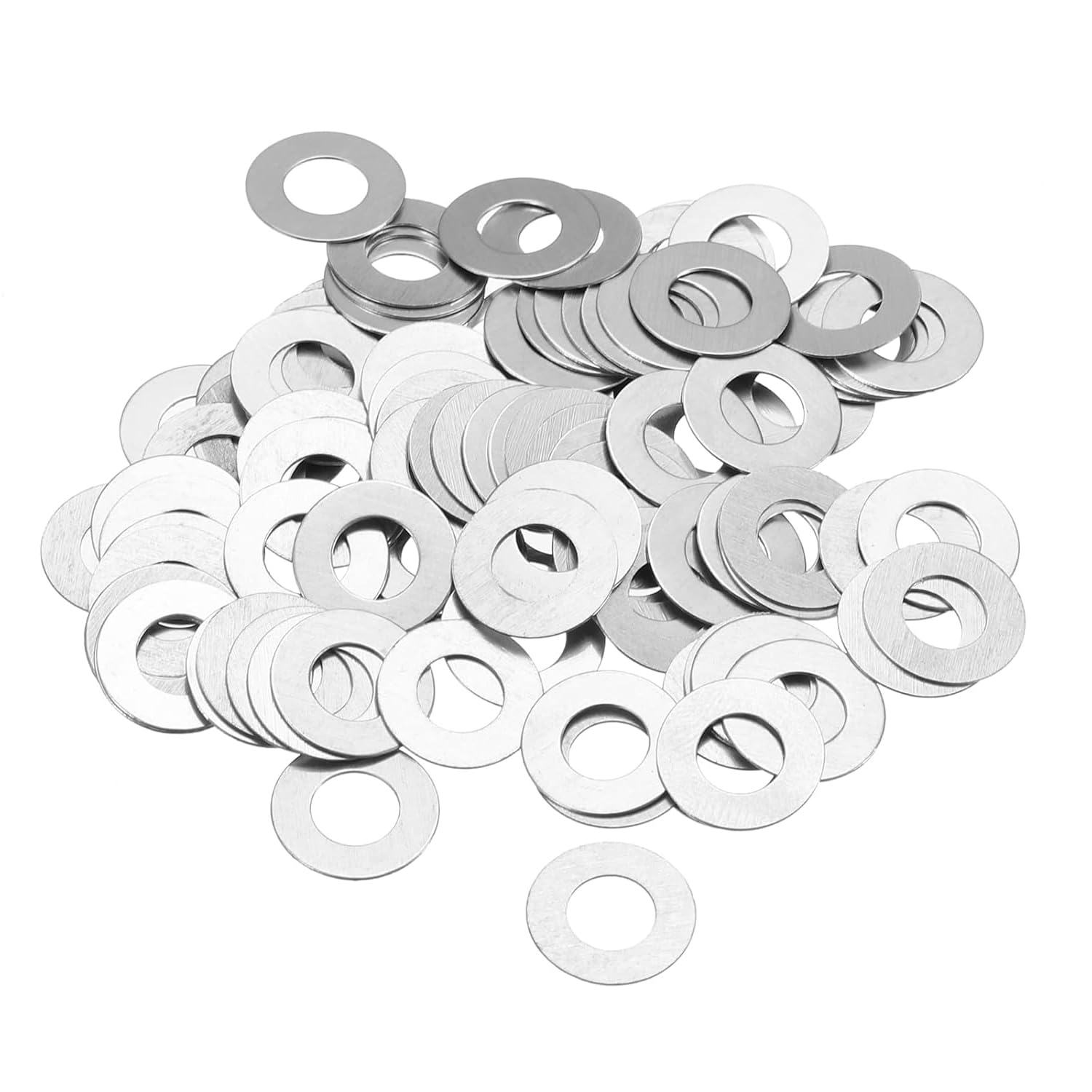 TA-VIGOR 100pcs M6 Flat Washers 6x12x0.2mm, Ultra Thin 304 Stainless Steel Flat Spacers for Screws & Bolts & Threaded Rods, for Models, Automotive, Electronics & Miniature Projects