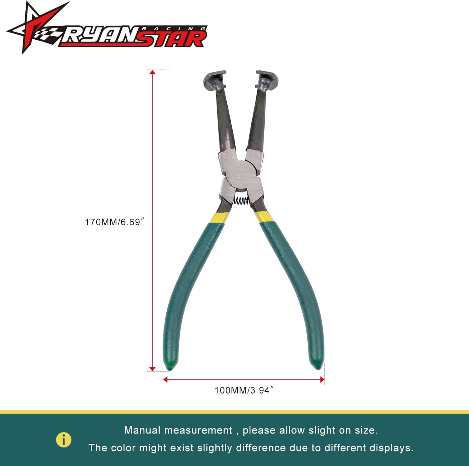 RYANSTAR RACING Auto Engine Piston Ring Compressor Tool Set with 2Pcs Pliers and 14 Bands (62-145mm/2.44-5.71in) Removal Tool Kit for Repair Cars Trucks Engine