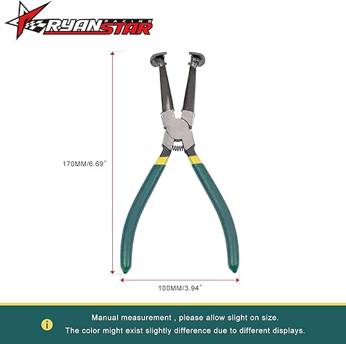 Miniatura 6 de RYANSTAR RACING Juego de herramientas de compresor de anillo de pistón de motor automático con 2 alicates y 14 bandas (2.441-5.709 in2.44-5.71