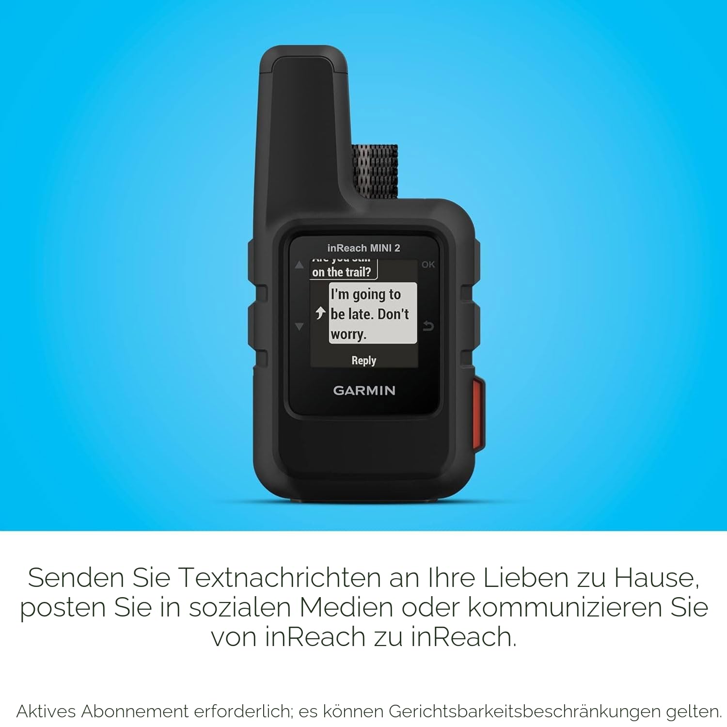 Garmin inReach Mini 2, Leichter und kompakter Satellitenkommunikator, Wandern Handheld, schwarz