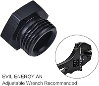Vista 5 de EVIL ENERGY 3AN Tapa de bloqueo ORB Adaptador de acoplamiento de tapón macho de aluminio
