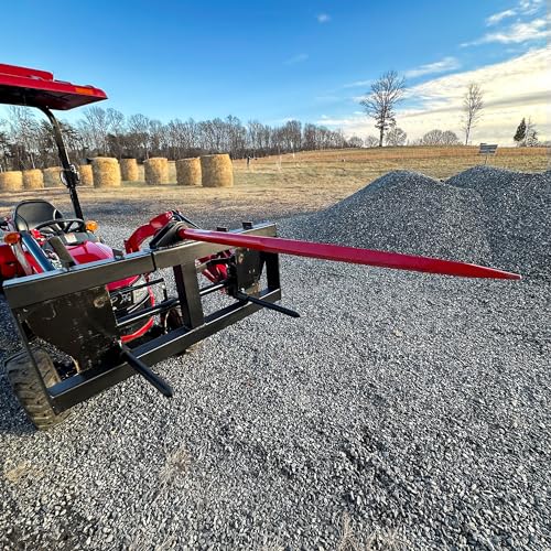 Image of YINTATECH 49 inch Hay Spear for tractor 2000 lbs Quick Attach Skid Steer