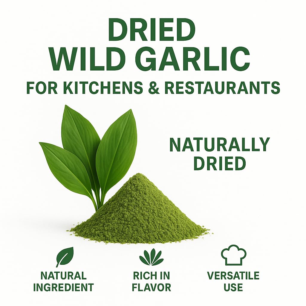 GiDeli Bärlauch getrocknet 25 kg - Bärlauchblätter geschnitten, Gewürz | Für Pesto, Kräuterbutter, Quark und Dips, milder Knoblauchgeschmack, ohne Zusatzstoffe, vegan, glutenfrei