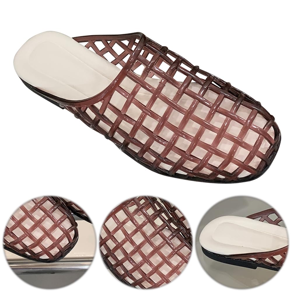 Jelly Ballerinas - Scarpe da balletto da donna, in rete, con punta chiusa, leggere, traspiranti, per viaggi all'aria aperta
