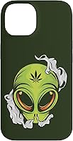 Vista 4 de Alien UFO Cannabis Marijuana Weed Hemp THC Ganja Gift Case for iPhone 17