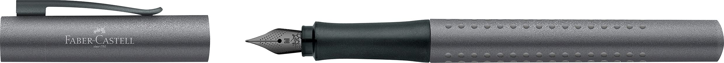 Faber-Castell 140944 Grip Edition Stylo plume Largeur M Anthracite