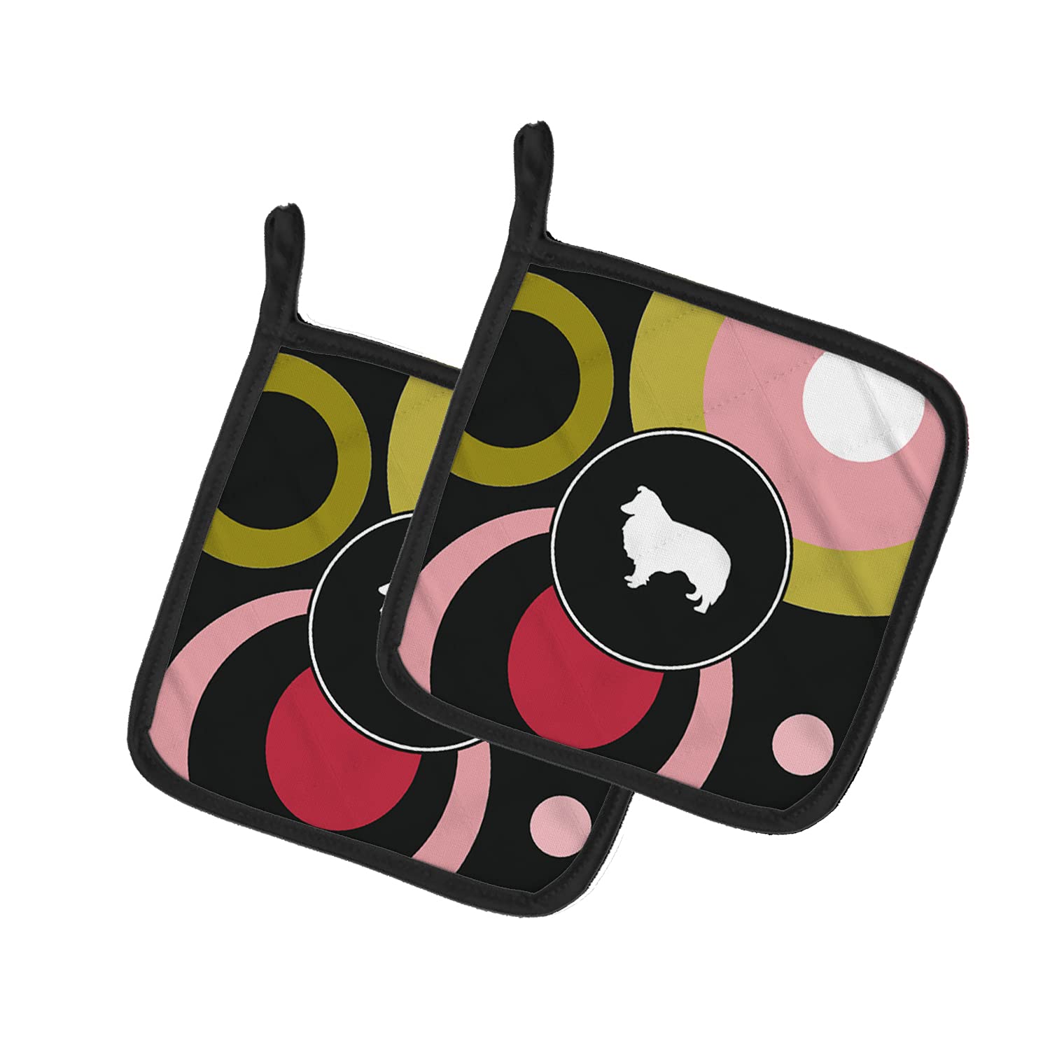 Soportes para ollas con diseño Sheltie, el regalo ideal de tela multicolor para cocineros