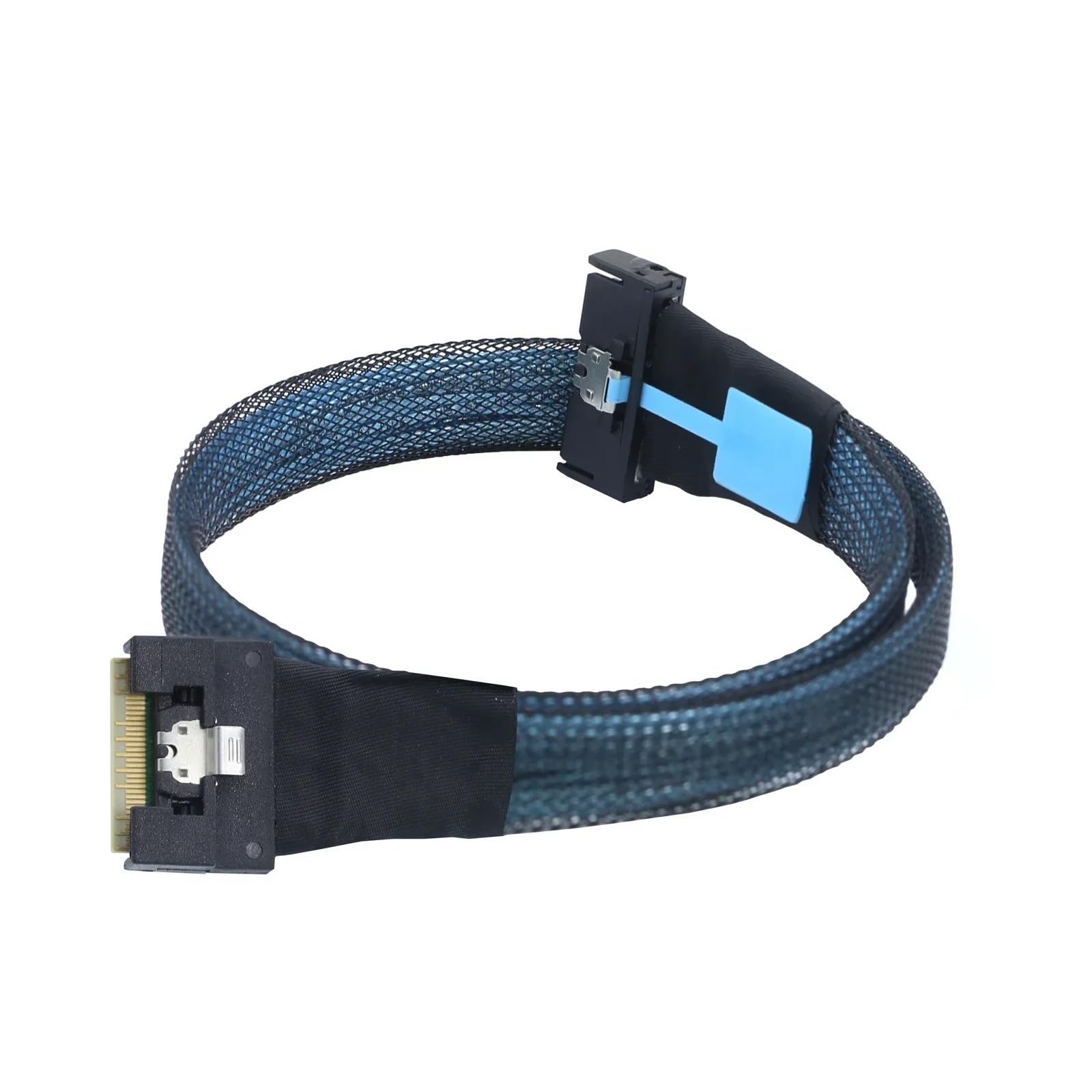 Cavo di prolunga PCI-E 5.0 MI NI Cool Edge IO MCIO 74Pin a All Inclusive Inserimento SFF-8654 8i 74Pin Slimline S*A*S 4.0 24 Gbps (1M)