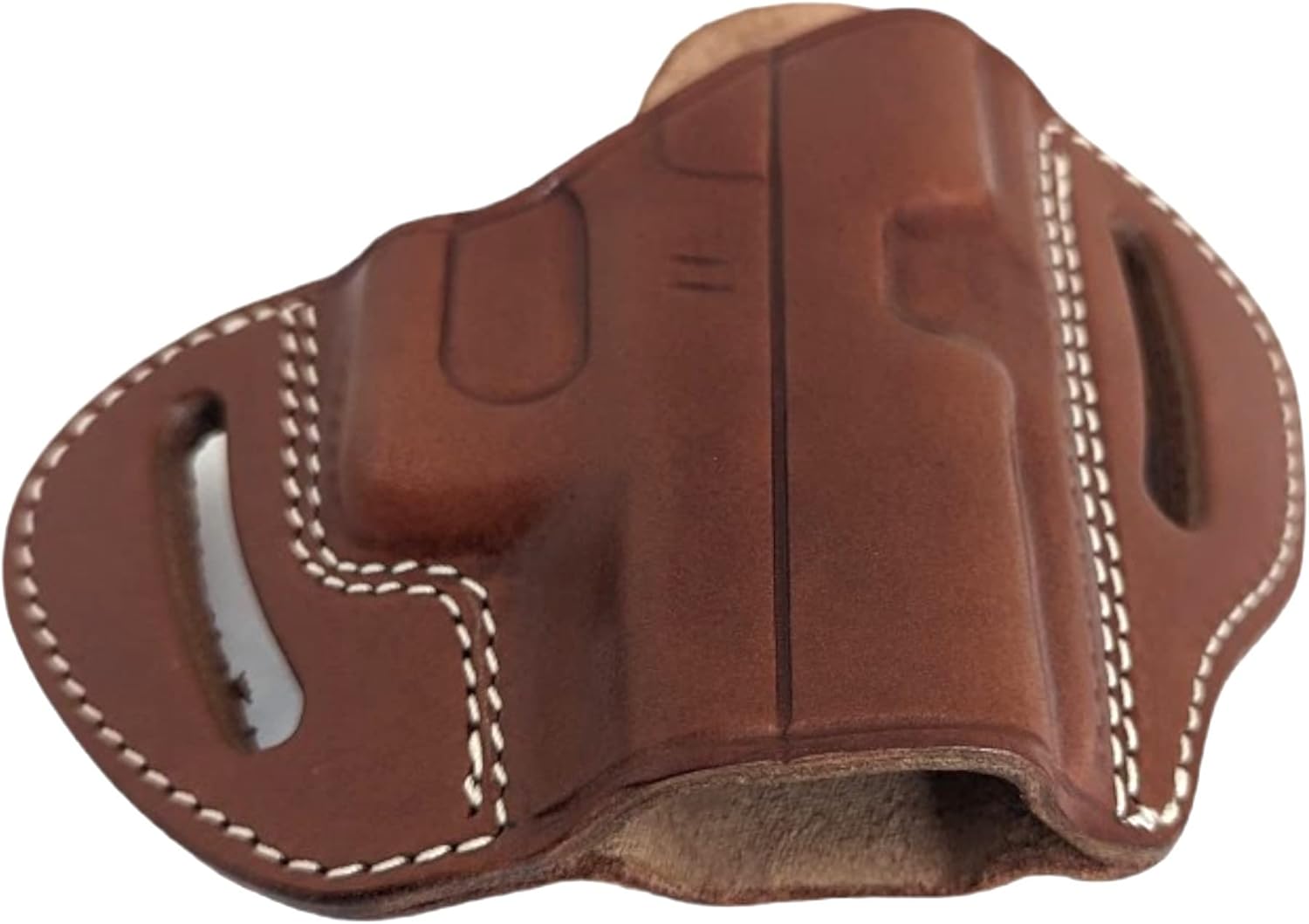 Massimo Fits Glock 42, Glock 43 OWB Concealed Cary (CCW) Holster, Right Hand Draw, 100% Genuine Leather and Handmade, Compatible with Glock 42, Glock 43, Ruger LC9 & Ruger SR22