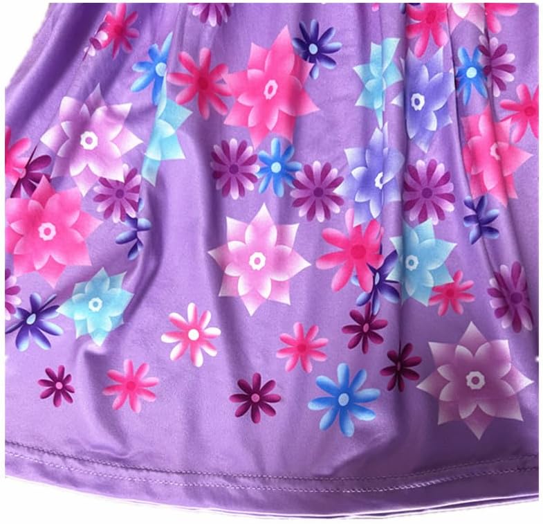 Miniatura 6 de Choadam Mirabel - Vestido de princesa para niñas y niños pequeños, disfraz de bruja negra, disfraz de princesa melocotón, vestido rosa