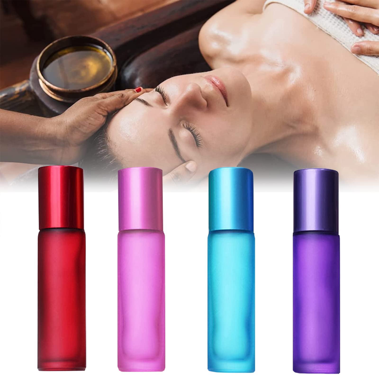 Roll On Vuoto In Vetro - 5 Pezzi Da 5ml Per Oli Essenziali - Foto 8