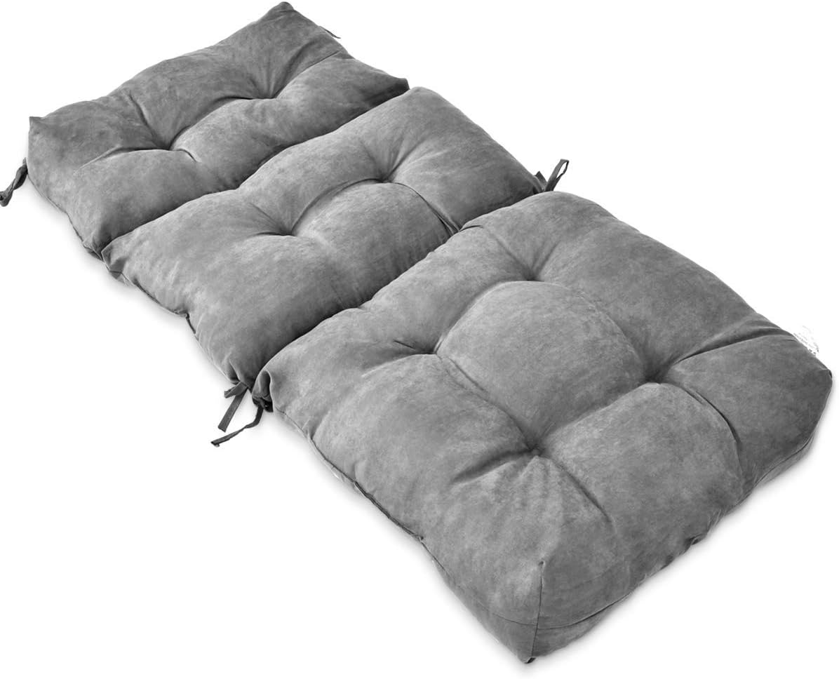 Giantex Indoor/Outdoor High Back Chair Cushion, NonSlip Rocking Chair Pad Set