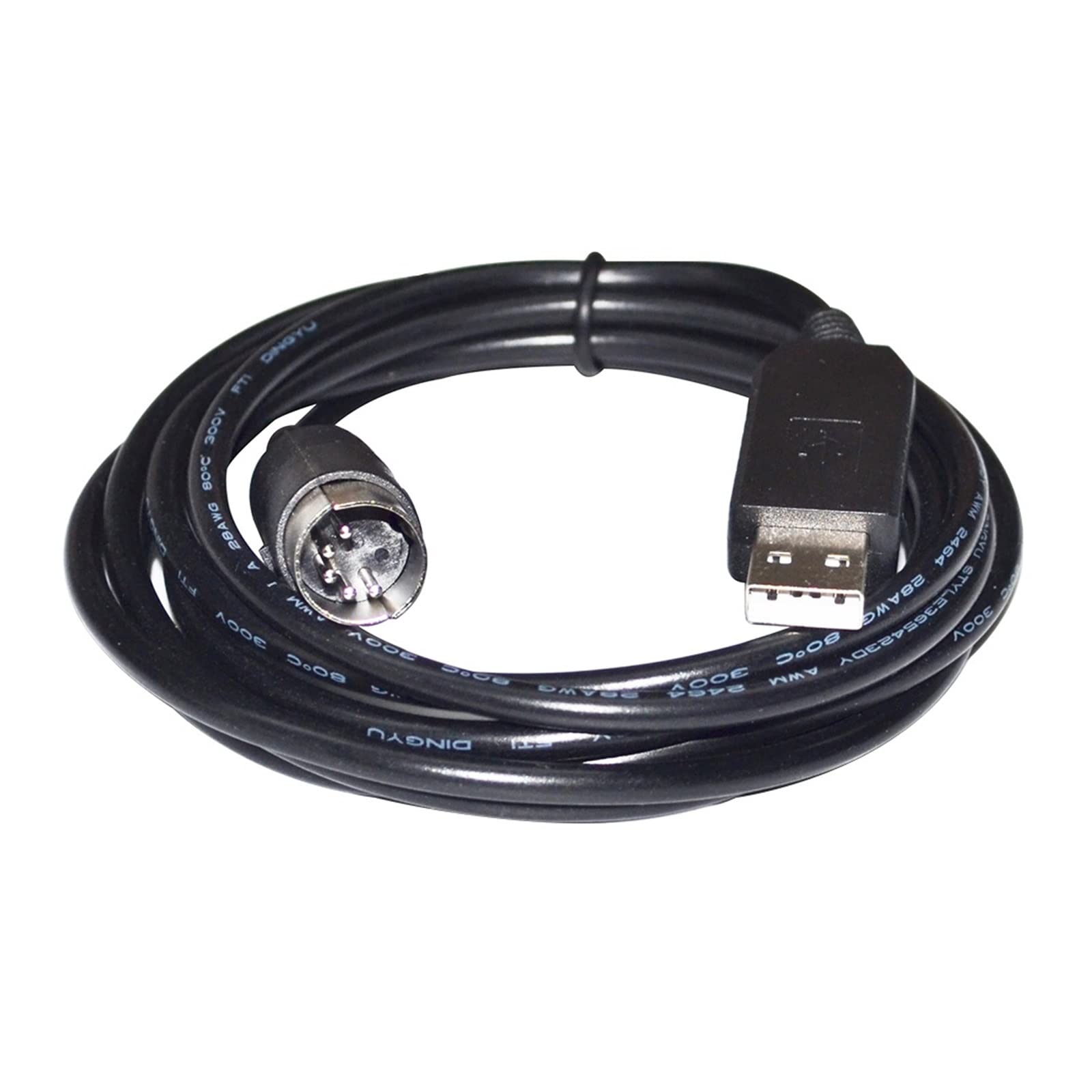 FT232RL - Cavo di comunicazione seriale RS232 da USB a DIN 5 pin maschio, adatto per bilancia elettronica (1,8 m, chip FT231XS)