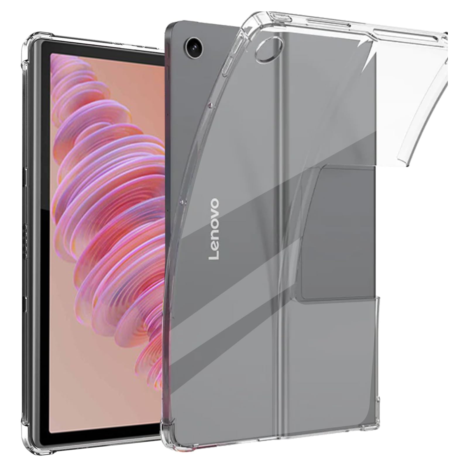 Clear Case for Lenovo Tab Plus 11.5 inch, Ultra Transparent Soft TPU Protective Cover, Lightweight Flexible Silicone Shockproof Rugged Back Cover for Lenovo Tab Plus