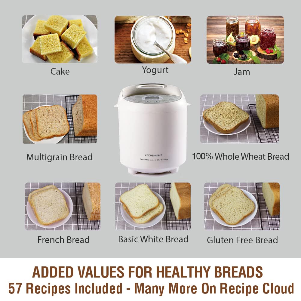 KITCHENARM 19-in-1 HANDY Bread Machine with Homemade Cycle and