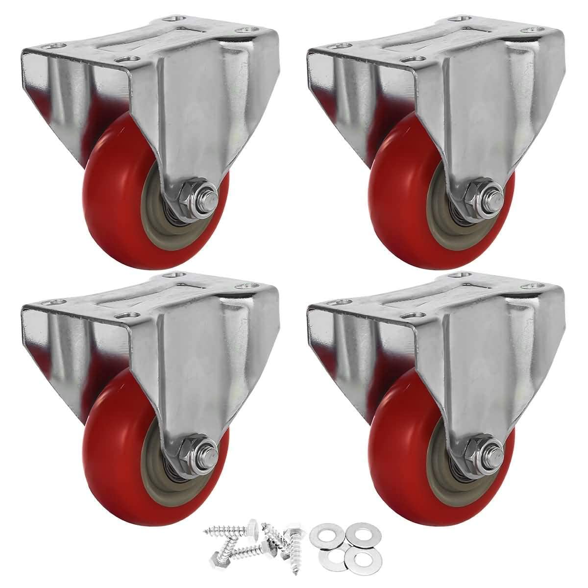 Rigid Caster Wheels - 4 Pack -7