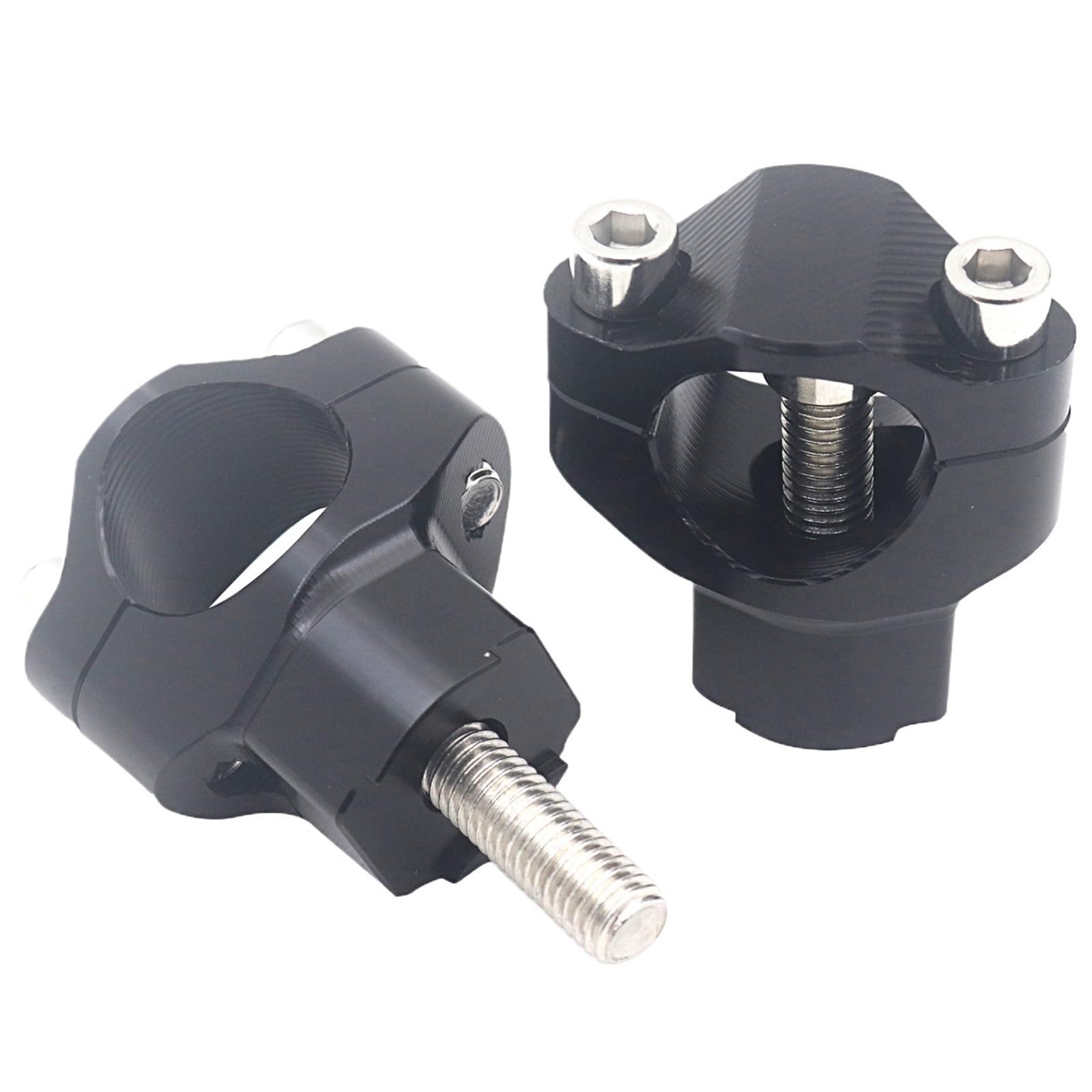EGUIAS Dirt Bikes 28MM Handlebar Riser Mount Clamp Motorcycle Accessory 1 1/8" Bar Riser Fit For SXF(Black)