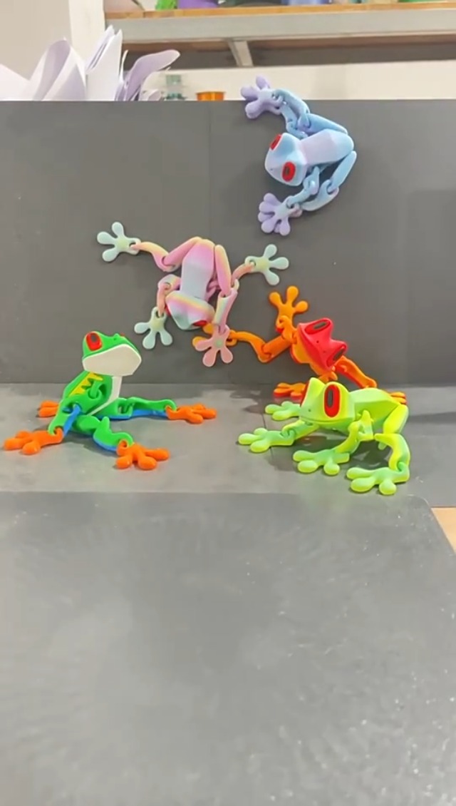 Imán de rana impreso 3D de 7.92 pulgadas para refrigerador miniatura 7
