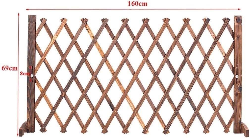 Ogrodzenie Panel ogrodzeniowy podnoszony Teleskopowa krata ogrodowa Tarasowy rozdzielacz trawnika Krata drewniany płot Ekran ogrodowy Ogrodzenie dla zwierząt