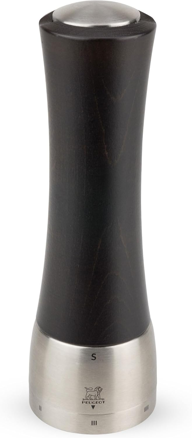 Peugeot Madras U'Select Shaftless 8 Inch Salt Mill, Chocolate