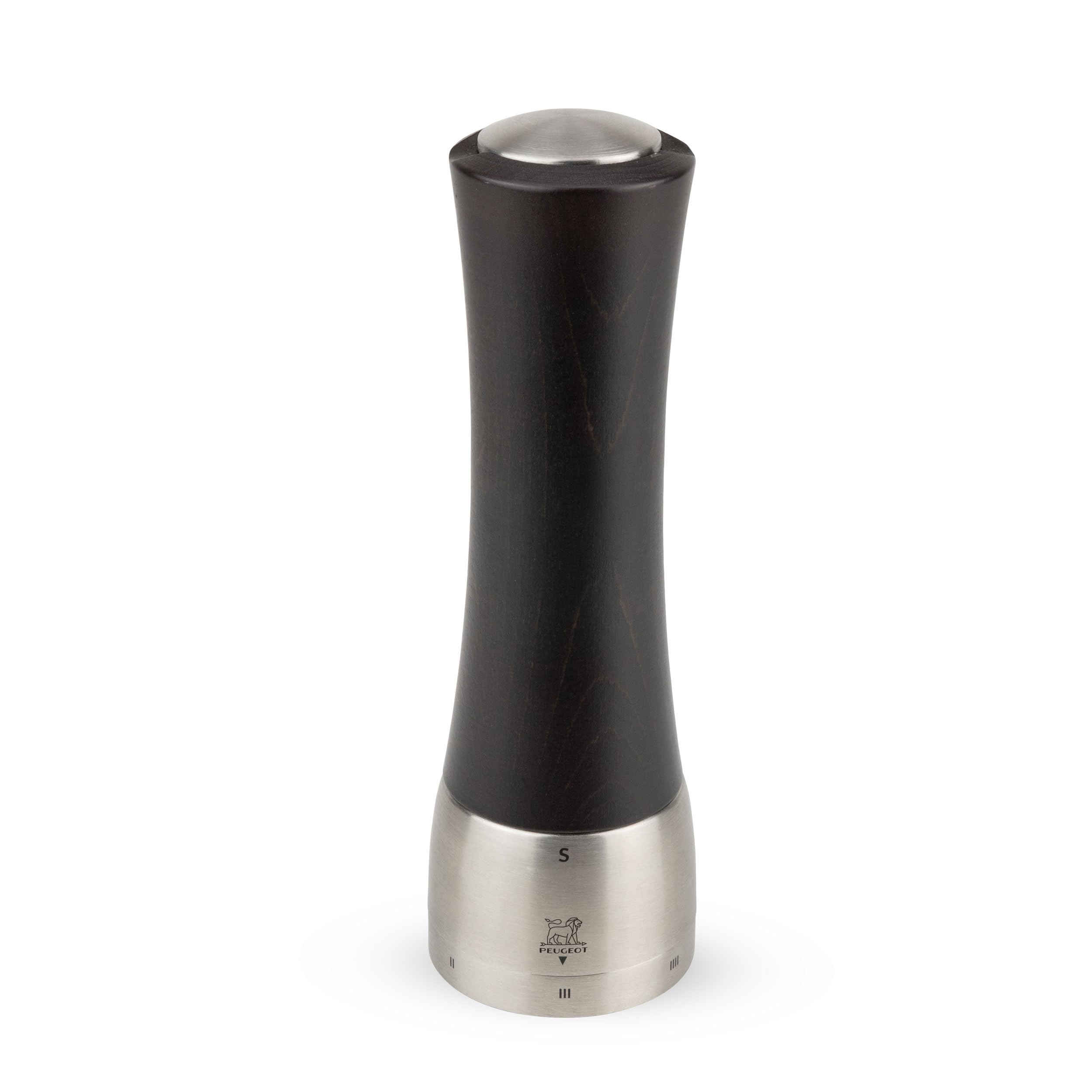 Moulin à sel Peugeot u'Select Madras bois chocolat et inox 21cm