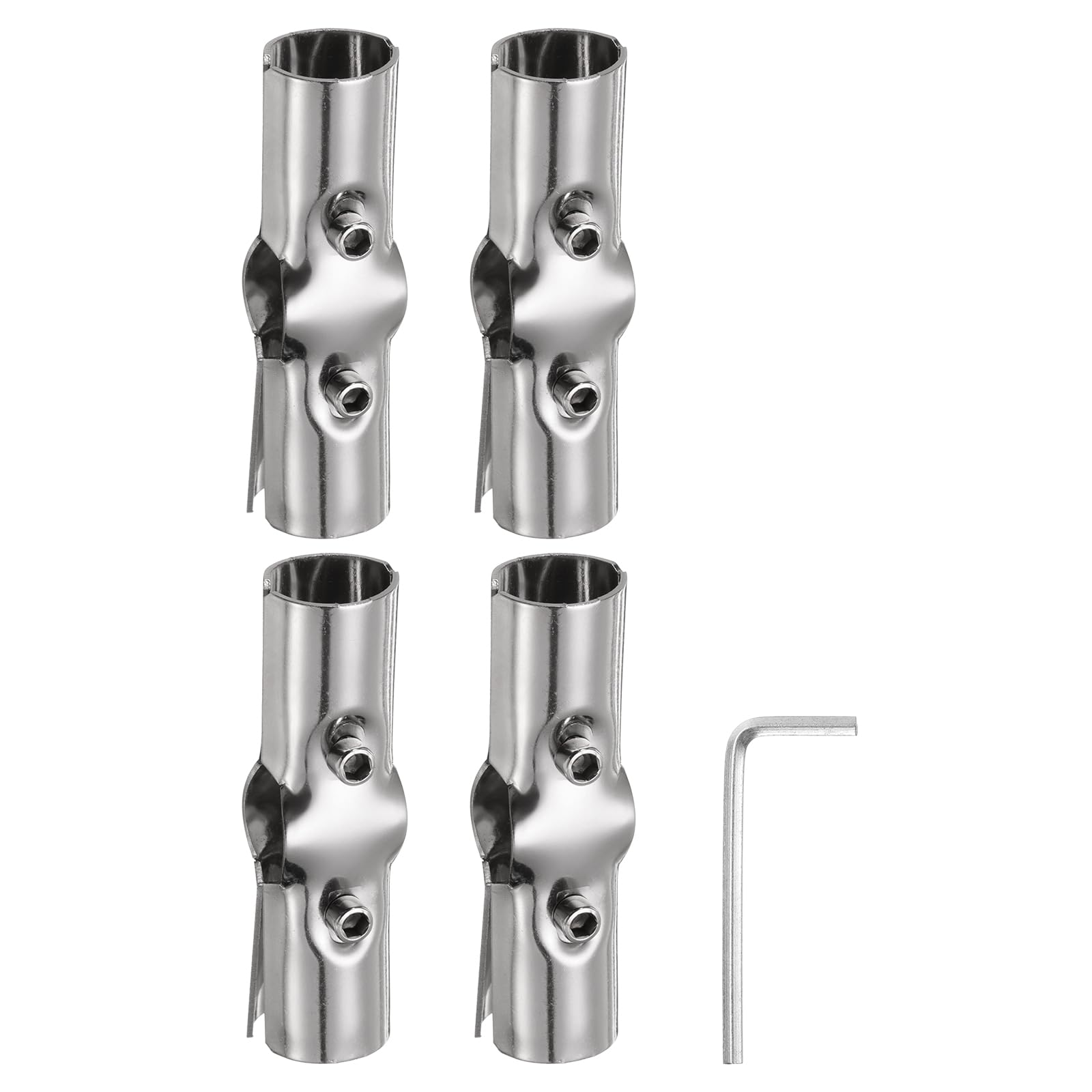 Connecteur de tuyau pour étagère DIY et support de jardin en inox 25mm x4