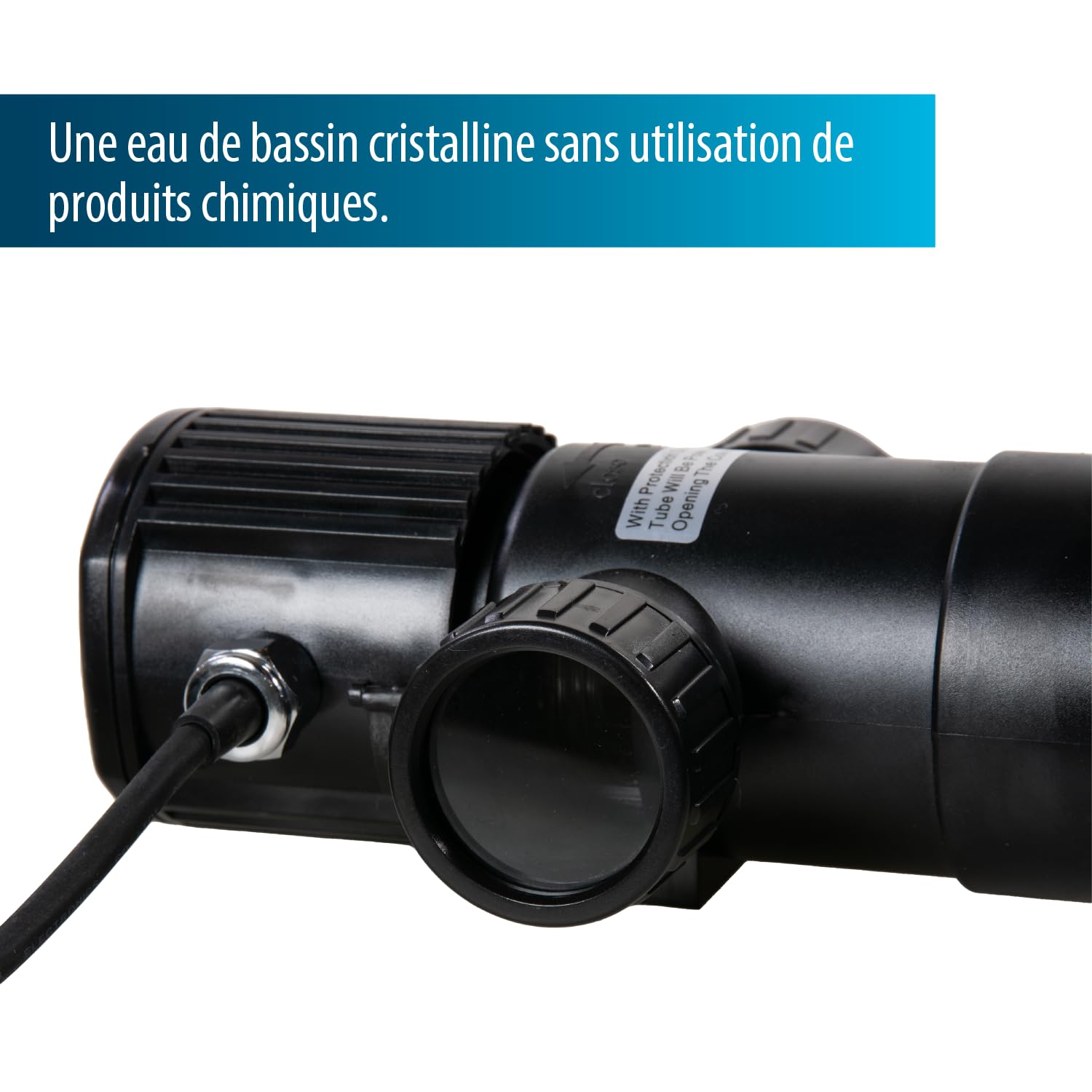 Aquaforte Guv-211 Uv-C, max. Teich 12 m³, max. Durchfluss 1,7 m³Stunde, 11 Watt, Gehäuse mit Quick Lock Anschluss, Ausgestattet mit 3 Anschlüssen: 3 Schlauchnippel 20253240 mm Und Uv-Schauglas