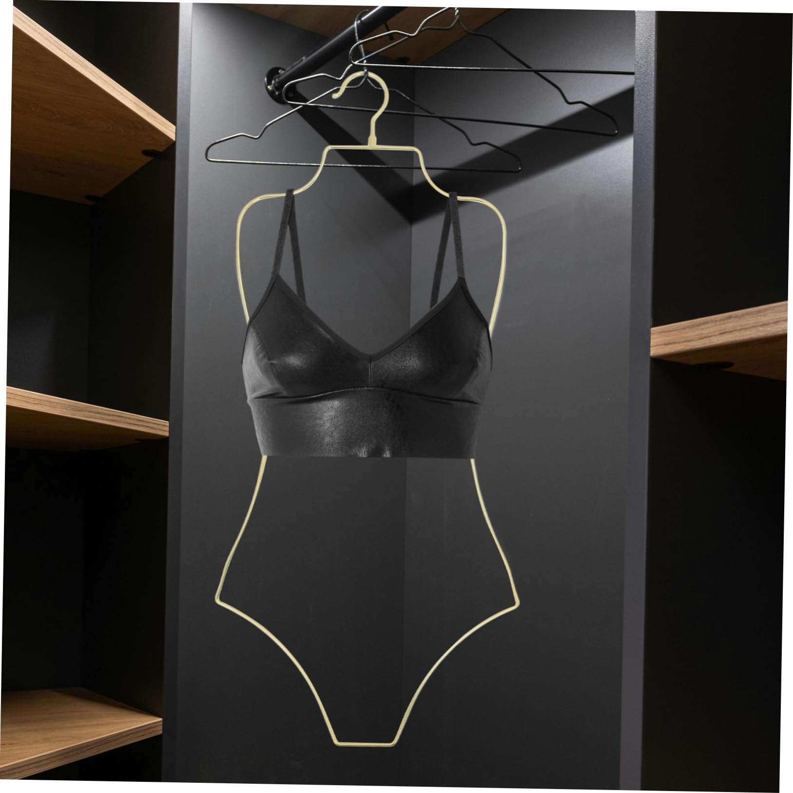 Garneck Grucce Perle Pieghevoli da Viaggio per Bikini e Costume da Bagno, Lega di Alluminio, 2 Pezzi, Riutilizzabili, Anti-piega