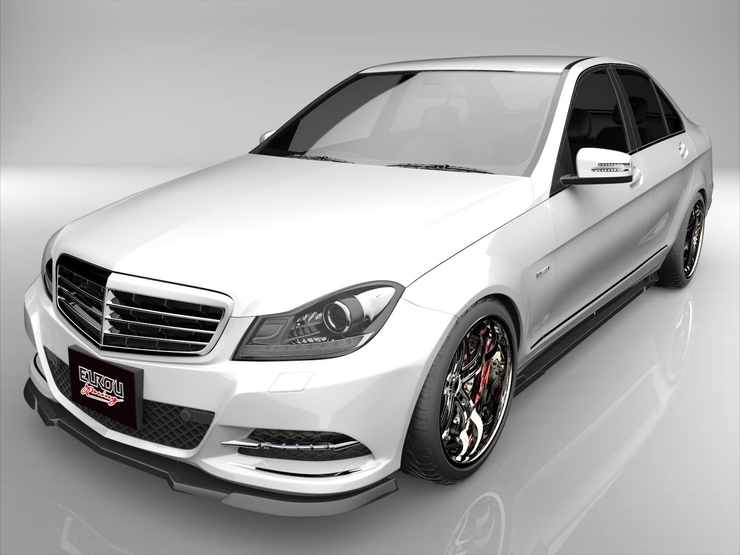メルセデス・ベンツ W204 C200 フロントガラス 43R-001585 小売業者 C  