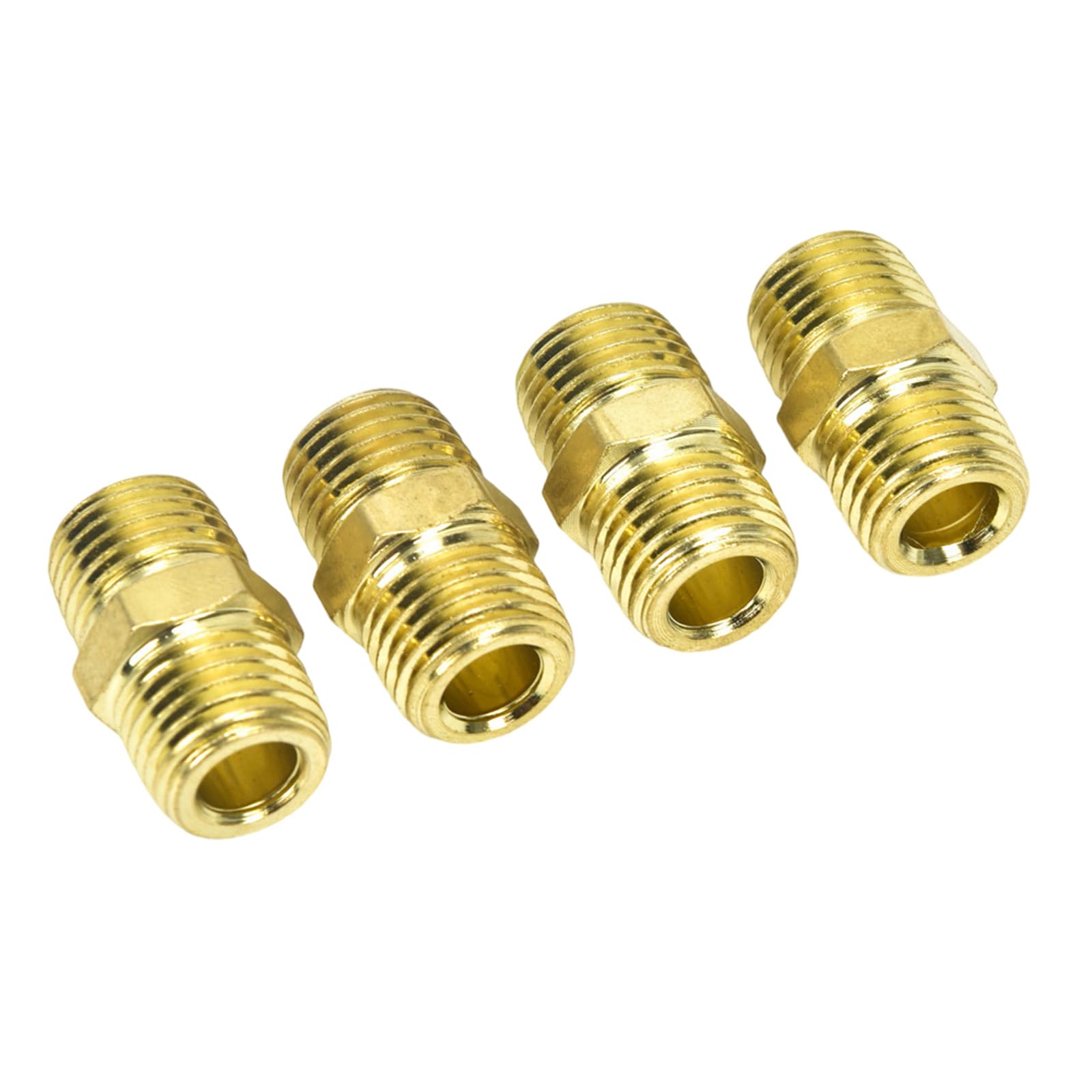 Msioytog C Duty Arbon Steel 2 Piece Quick Disconnect Air Oupler With Twin Thread Design For Industrial Pneumati Equipment Hexagonal Nipple Onnector Double Thread