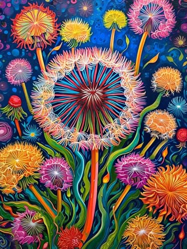 【PITTURA DIAMANTE CON TRAPANO QUADRATO COMPLETO】: Ogni diamante ha 13 faccette, non sbiadirà mai e ha una lucentezza unica sotto la luce. I diamanti coprono l'intera tela e l'immagine appare più strutturata e tridimensionale. Aggiungiamo il 30% di diamanti in più a ogni pacchetto per garantire che ci siano abbastanza diamanti per completare il dipinto