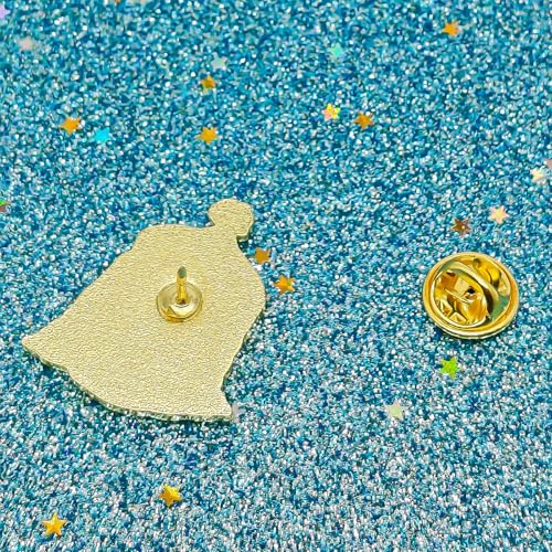 Image of Vintage Retro Pumpkin Trash Bag Enamel Pin - Fun Series | Premium Enamel Pin - Statement Lapel Pin - Plated Badge for Clothing, Bags, Hats, Jackets, and Lanyards
