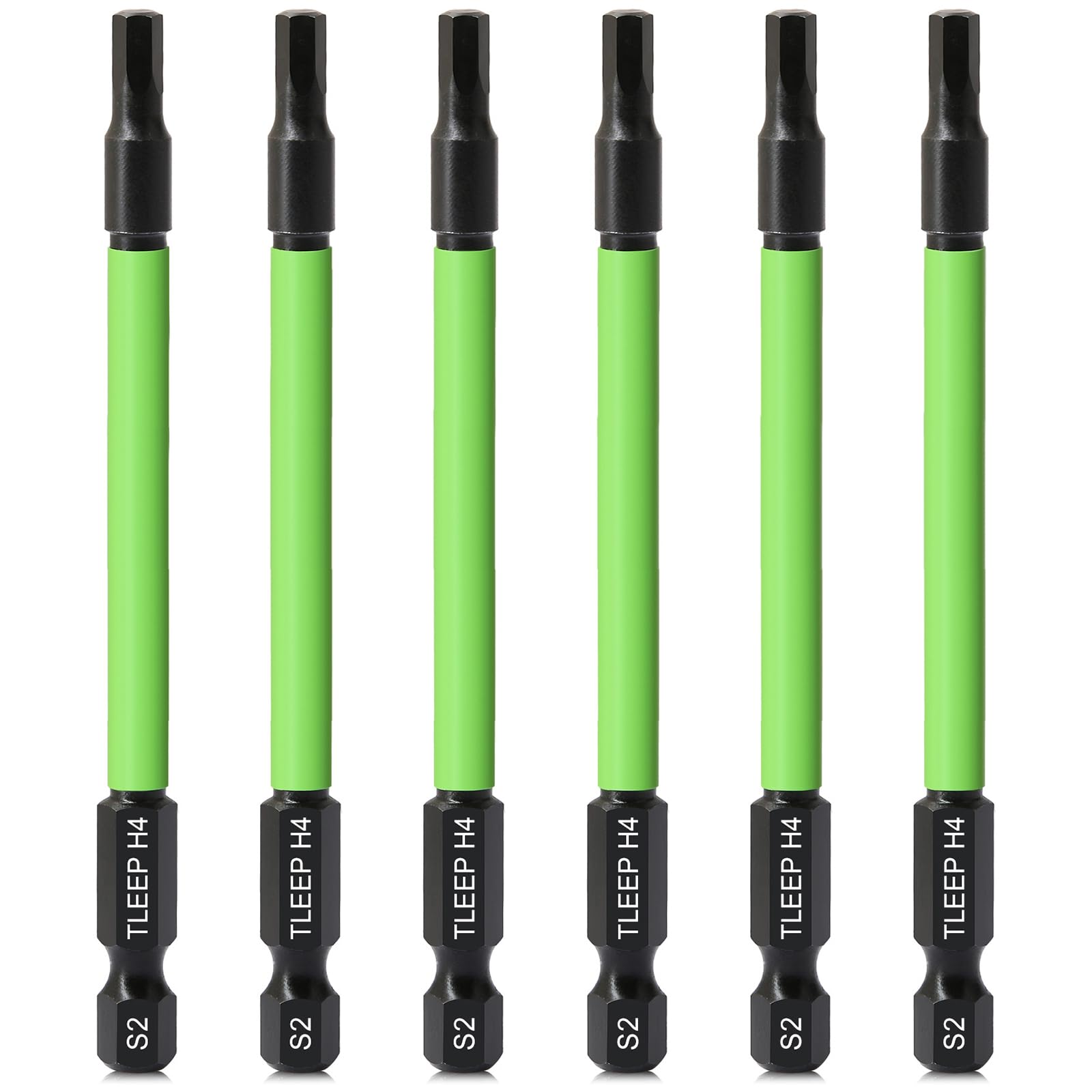 Embout de tournevis magnétique 4mm résistant aux chocs en acier S2 avec tige de 6,35mm