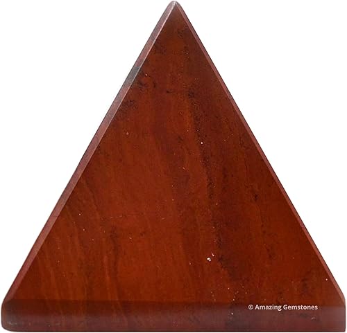 Miniatura 168 de Amazing Gemstone White Agate Snow Quartz Pyramid Crystal Healing Stones - 1" Great Pyramid Figurine of Natural Stone Pyramid for Meditation, Reiki