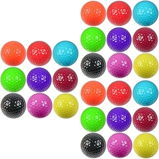 Toddmomy 36 pcs indoor golf balls foam golf balls colored golf balls limited flight golf balls soft practice golf balls driving range golf balls practice ball practicing ball training balls
