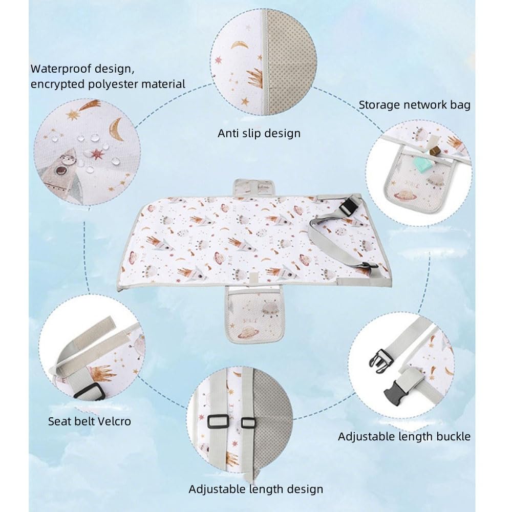 Oaygat Toddler Airplane Bed Kids Seats Extender Safe Baby plane Travel Essentials Airplane Bed for Toddlers Baby Travel Essentials Portable Inflatable Beds Kids to Lie Down and Rest - Image 4
