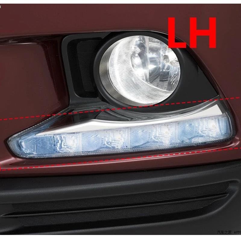 Feux anti-brouillard DRL LED pare-chocs avant Highlander 2014 2015 2016