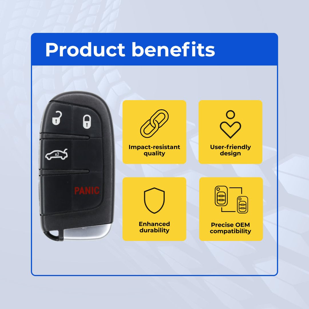 Vurkcy Key Fob Replacement for 2011-2018 Dodge Charger