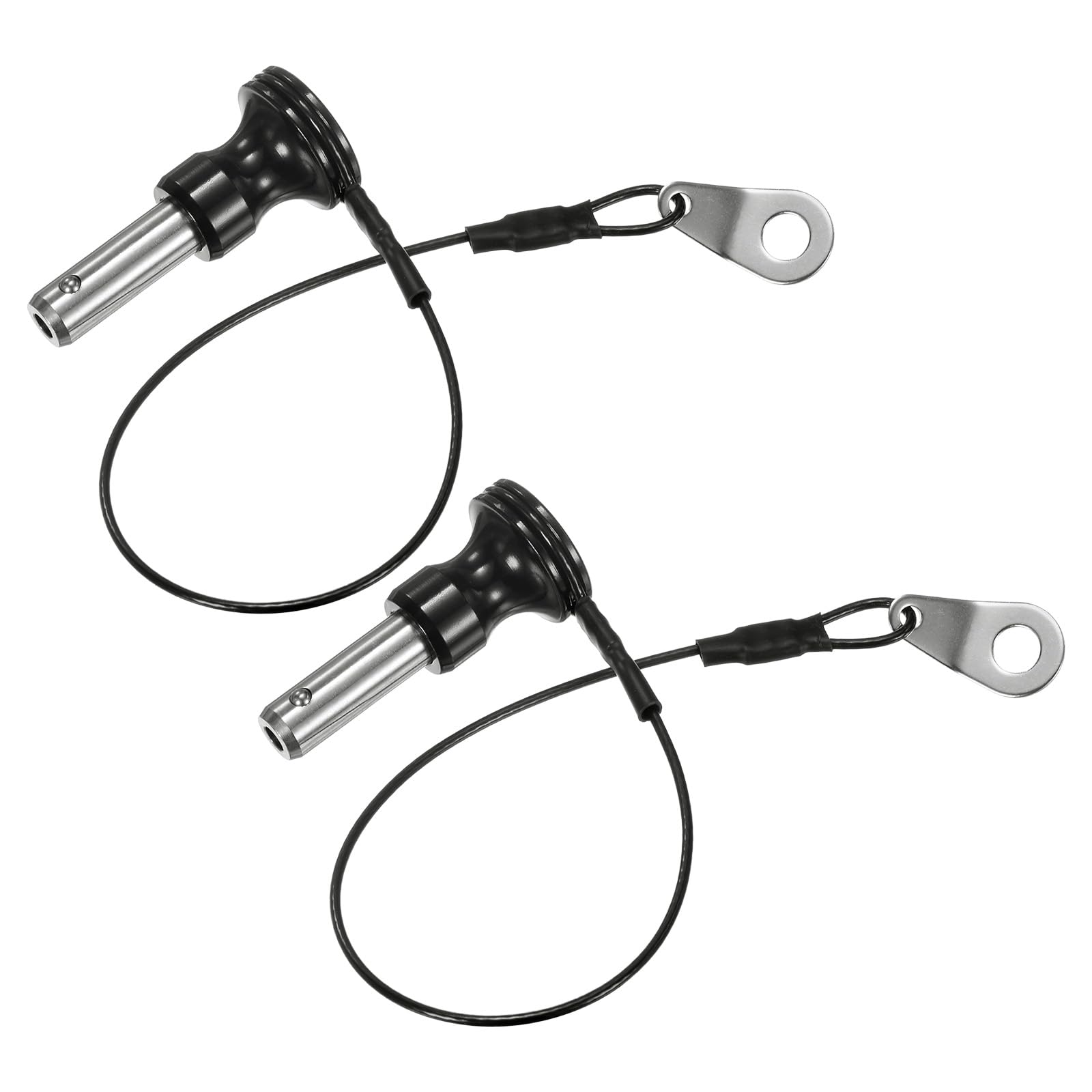 M METERXITY 2Pcs Ball Locking Pins 8mm Dia 15mm Usage Length Push-Button Quick Release Pin, 8mm x 15mm