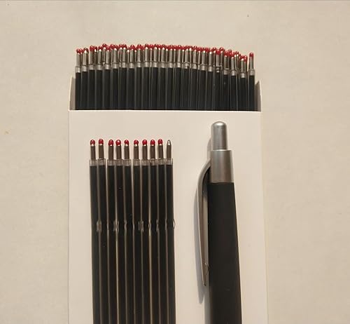 Miniatura 2 de 100 repuestos de bolígrafo azul, 0.039 pulgadas, repuesto de bolígrafo de 4.2 pulgadas, envía 1 bolígrafo adicional, para bolígrafos retráctiles,