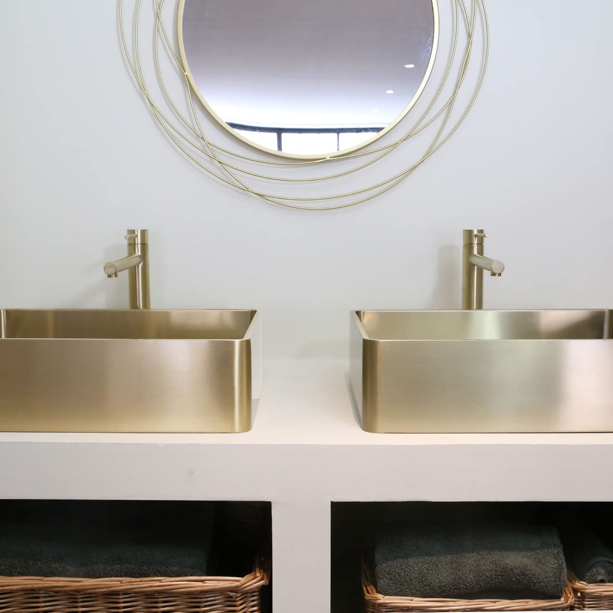 EsseBagno Kran do wanny Luisa wysoki złoty