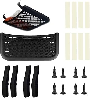 Bolsa de almacenamiento de 2 piezas, bolsa de almacenamiento, multifunción, autoadhesiva, para coche, para cambio de caravanas, barcos, color negro