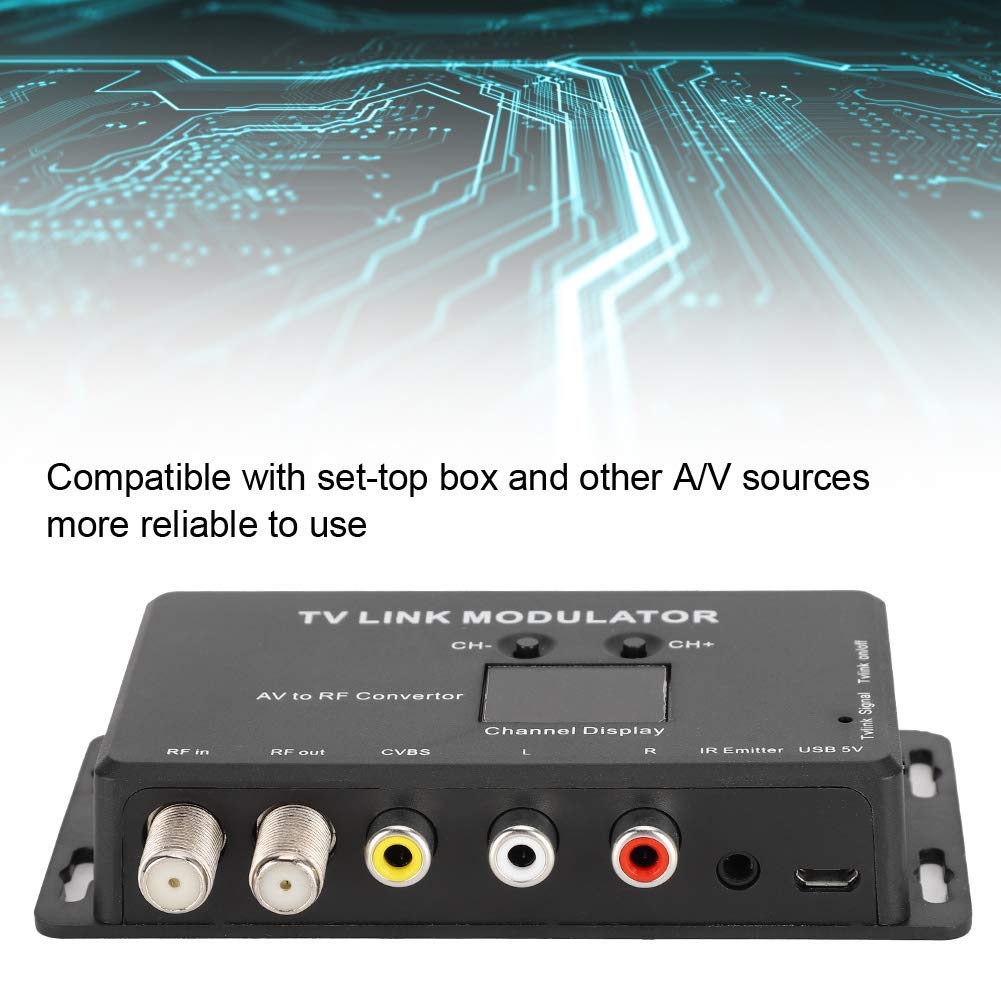Modulateur UHF TM70 convertisseur AV vers RF avec Affichage de Canal