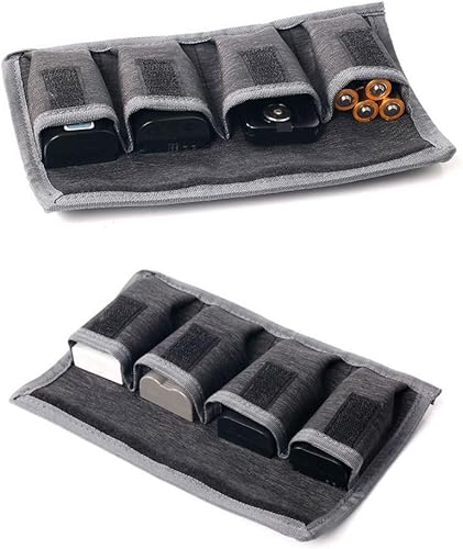 Miniatura 3 de gofidin Bolsa de batería para cámara DSLR, funda de transporte (4 bolsillos), batería AA, cámara réflex digital, accesorios para NikonCanonSony (4