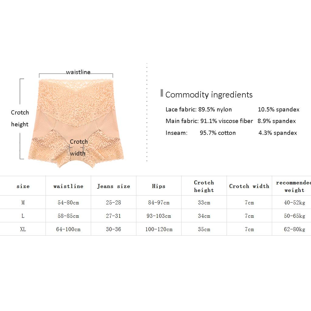 LQQ Bikinis majtki do talii, 2 sztuki, koronka, majtki maxi, wysoka moc, dla kobiet, bielizna bawełniana, rozpinane, liście, multipack (kolor: A, rozmiar: M)