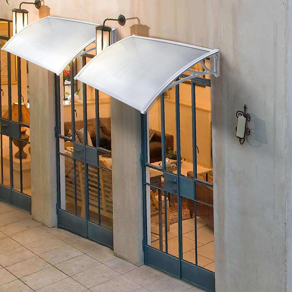Yaheetech Front Door Canopy Outdoor Awning, Window Garden Canopy Patio