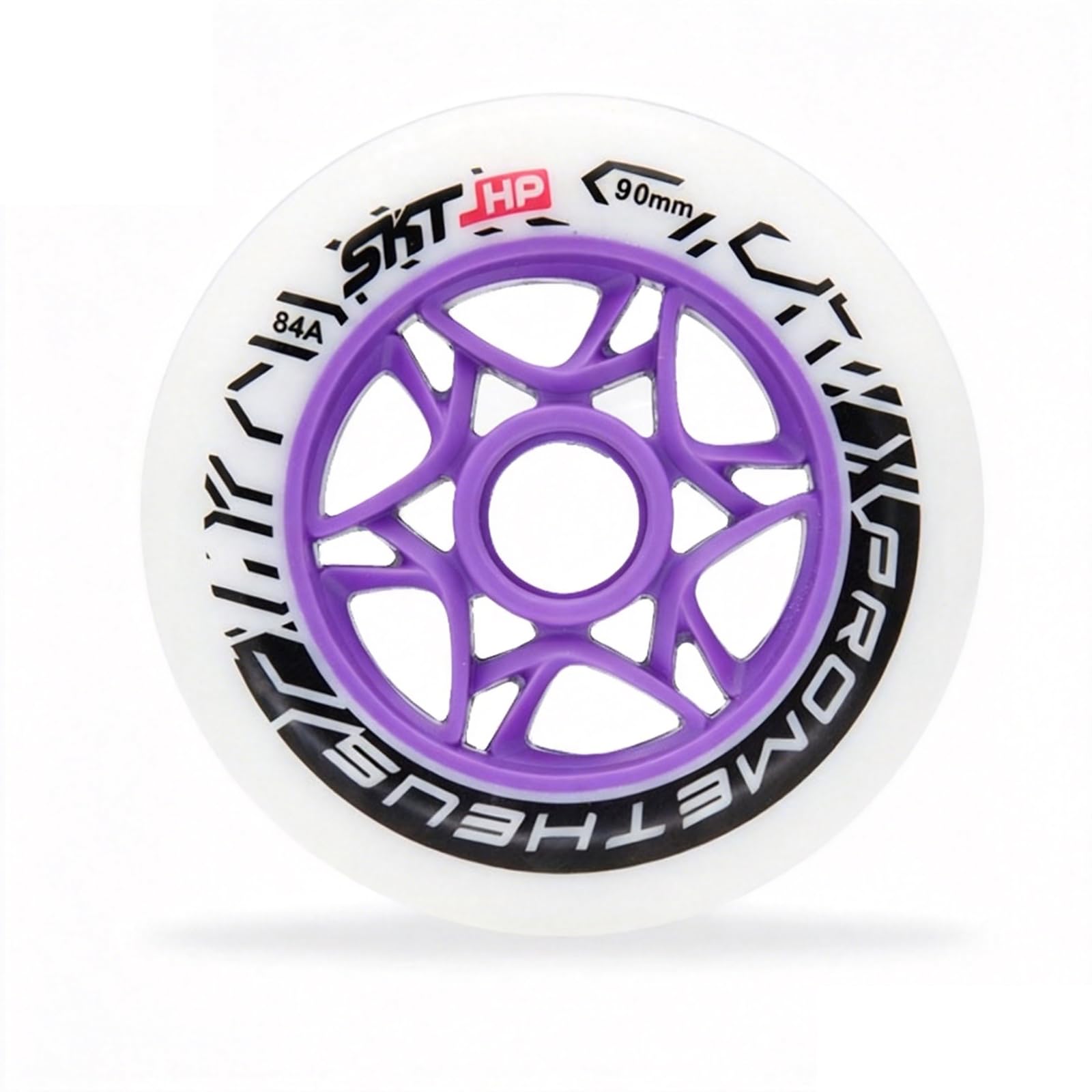 SKT HP 8-Pack Inline Skate Replacement Wheels, 85A Outdoor Asphalt Formula Roller Blades Wheels SHL-PU-90mm