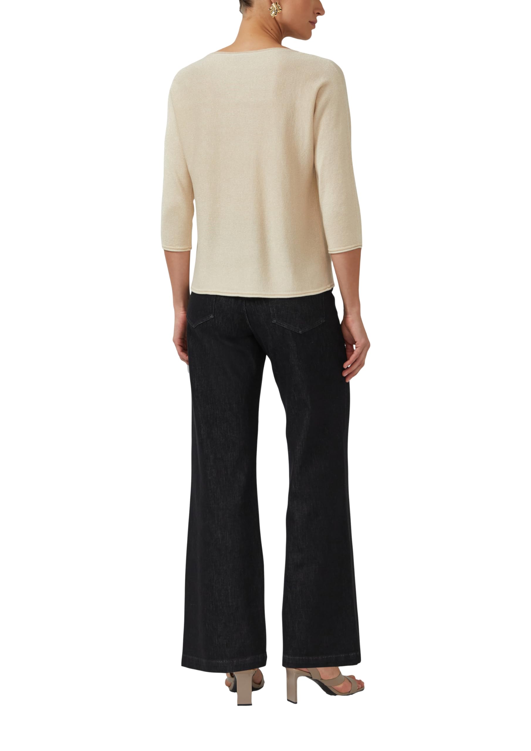 s.Oliver Damen Strickpullover – Feinstrick, U-Boot-Ausschnitt, Relaxed Fit