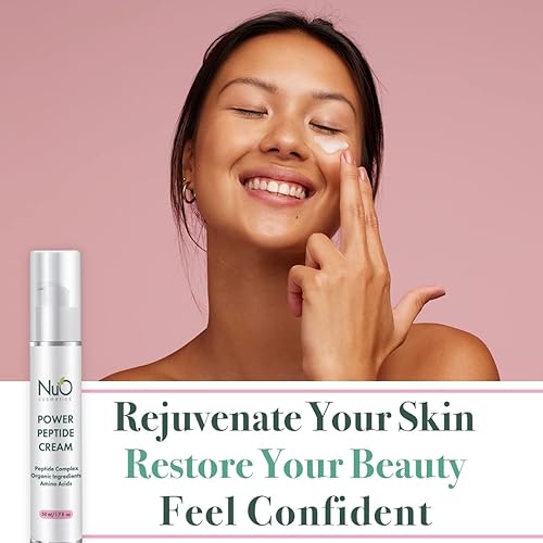 Miniatura 6 de Nuorganic Peptide Face Cream antienvejecimiento + arrugas + reafirmante + tono + elasticidad - ciencia fitocelular patentada + 18 veces más eficaz